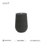 نافورة اسطوانية بولي ايثيلين عالي الكثافة (HDPE) ذو طابع حجرى اسود - Image 2