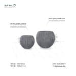 حوض زراعي دائرى بولي ايثيلين عالي الكثافة HDPE ذو طابع حجرى رمادى
