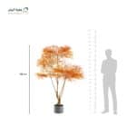 شجرة صناعية ناندينا اوراق برتقالي 1.8 متر - Image 2