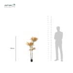 ⁦شجرة صناعية ناندينا متعرجة اوراق اوراق برتقالي 4 افرع 1.2 متر⁩ - الصورة ⁦2⁩