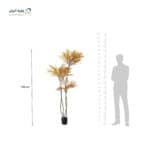 ⁦شجرة صناعية ناندينا متعرجة اوراق اوراق برتقالي 4 افرع 1.8 متر⁩ - الصورة ⁦2⁩