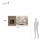 ⁦لوحة جدارية مجسمات بارزة اطار ستانلس ستيل ذهبي - شكل اشجار⁩ - الصورة ⁦2⁩