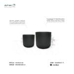 حوض زراعي دائري عريض بولي ايثيلين عالي الكثافة (HDPE) لون اسود
