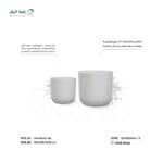 حوض زراعي دائري عريض بولي ايثيلين عالي الكثافة (HDPE) لون بيج