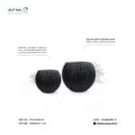 حوض زراعى دائرى بولي ايثيلين عالي الكثافة )HDPE )طابع حجرى لون اسود