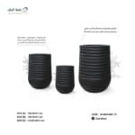 حوض زراعي اسطواني مضلع بولي ايثيلين عالي الكثافة (HDPE) لون اسود
