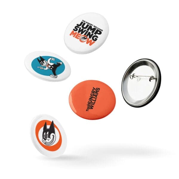 "The Hungry Williams" Set of 5 Metal Pins - Image 7