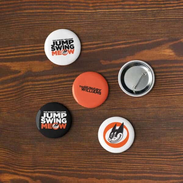 "The Hungry Williams" Set of 5 Metal Pins - Image 8