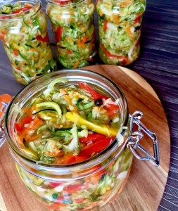 Cukinia w słoiku na zimę