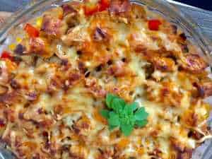 Muszle ze szpinakiem, kurczakiem i fetą w sosie pomidorowym - IMG 3389