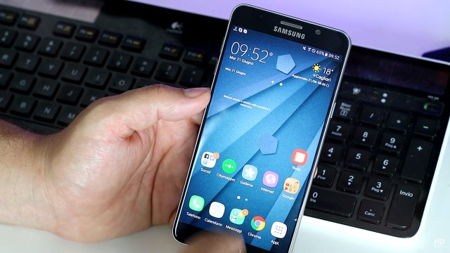A Galaxy smartphone running TouchWiz