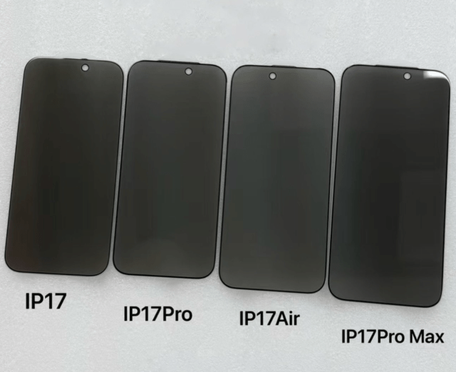 Claimed images of iPhone 17 model cases