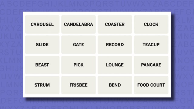 NYT Connections hints for game 716 on a purple background