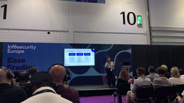 annah Baumgaertner at infosec 2025