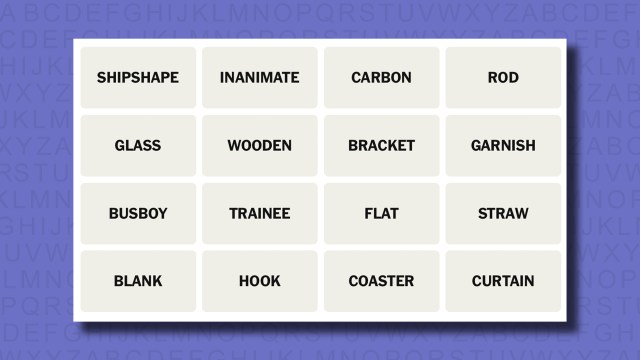 NYT Connections hints for game 736 on a purple background