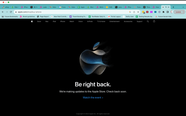 Apple iPhone store down