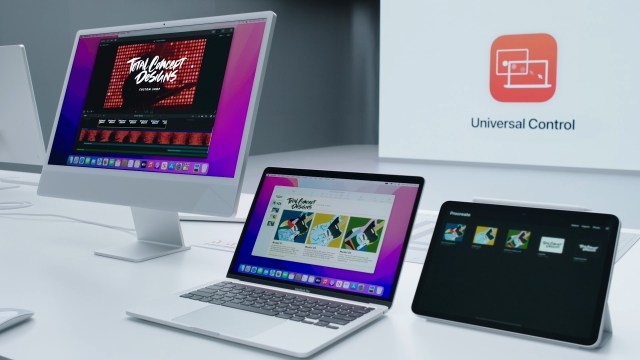 Screenshot of Universal Control feature in macOS