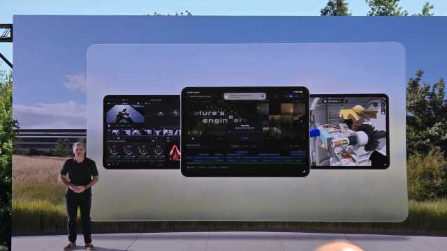 iPadOS updates shown on stage at WWDC 2025