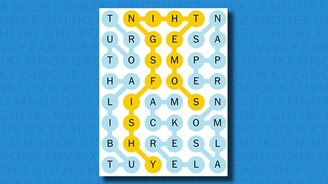 NYT Strands answers for game 442 on a blue background