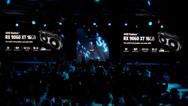 The AMD Radeon RX 9060 XT announcement at computex 2025