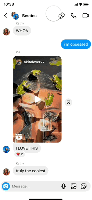 Accessing 'Blend' in Instagram
