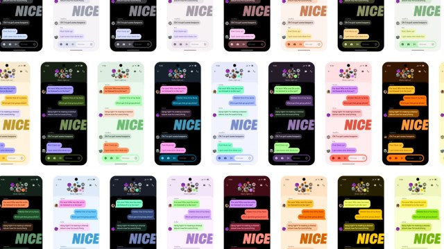 Google's screenshot examples for Material 3 Expressive designs, showing new colors, fonts, shapes, and motion effects
