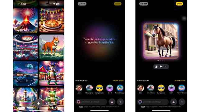 Image Playground within iOS 18.2 on an iPhone 16