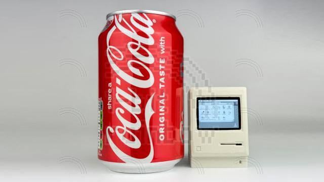 The Pico-Mac-Nano, a small-scale Macintosh replica with a two-inch display.
