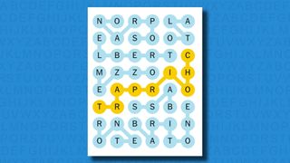 NYT Strands answers for game 392 on a blue background