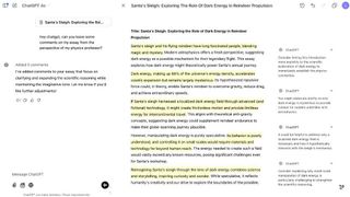 ChatGPT Canvas Example of Feedback on a document