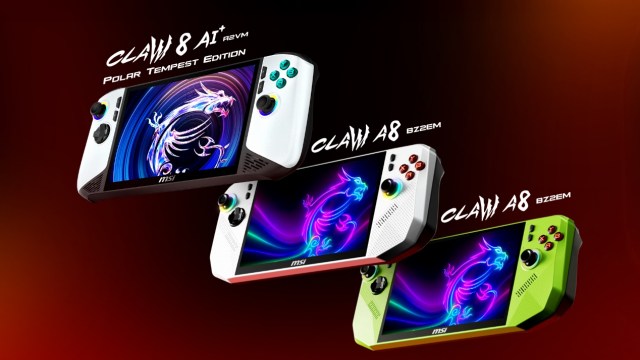 The new MSI Claw 8 AI+ Polar Tempest, and the MSI Claw A8