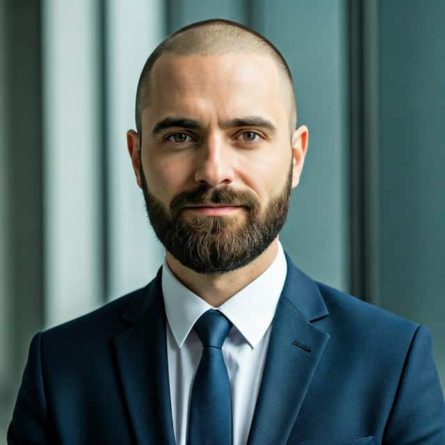 Images created by the Google Pixel Studio app from the prompt "a successful person," almost all of which show young, white, able-bodied men wearing business attire