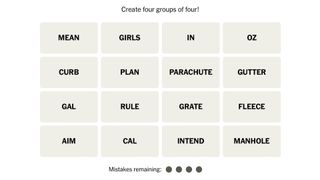 The NYT Connections puzzle for April 18, 2024