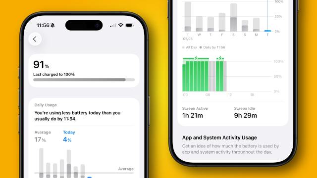 The new battery features in iOS 26