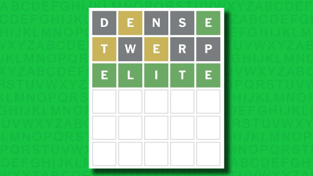 NYT Wordle answer for game 1466 on a green background