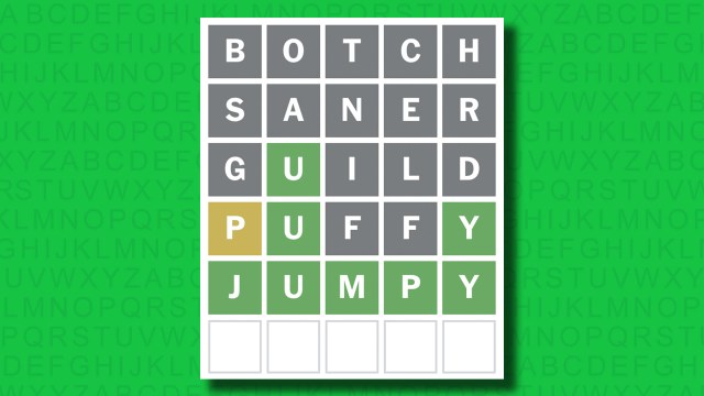 NYT Wordle answers for game 1482 on a green background