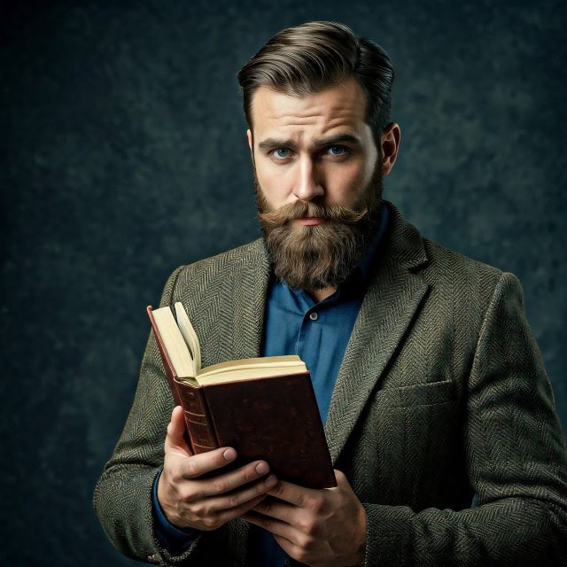 Images created by the Google Pixel Studio app from the prompt "a successful person," almost all of which show young, white, able-bodied men wearing business attire