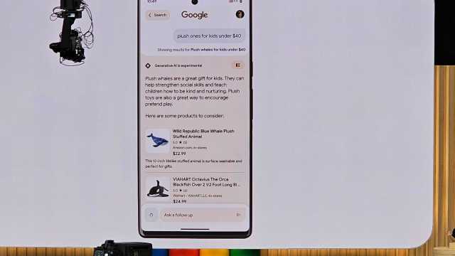 Google Search with generative AI demonstration
