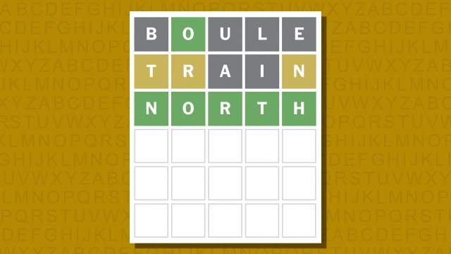 Wordle answer for game 946 on a yellow background