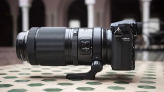 Fujifilm GFX100S II camera from the side