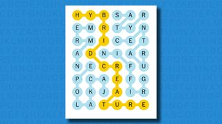 NYT Strands answers for game 400 on a blue background