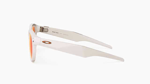 The Oakley Meta HSTN smart glasses from the side