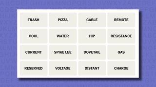 NYT Connections hints for game 665 on a purple background