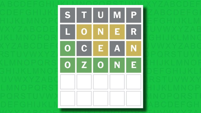 NYT Wordle answer for game 1404 on a green background