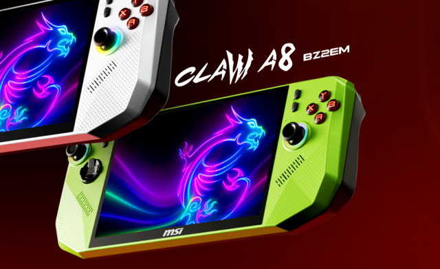 The new MSI Claw A8 BZ2EM in green