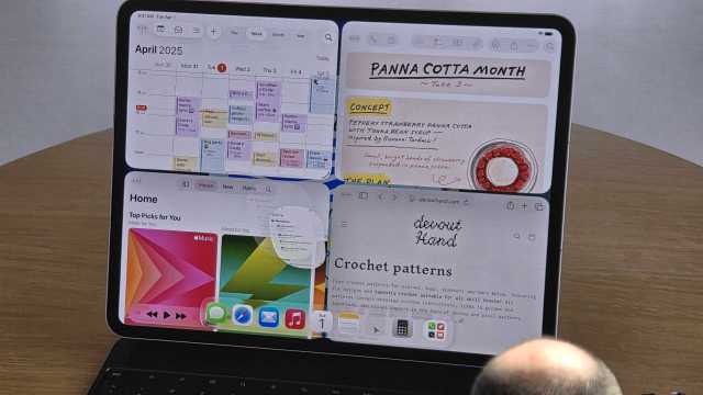 New iPadOS windows shown at WWDC 2025