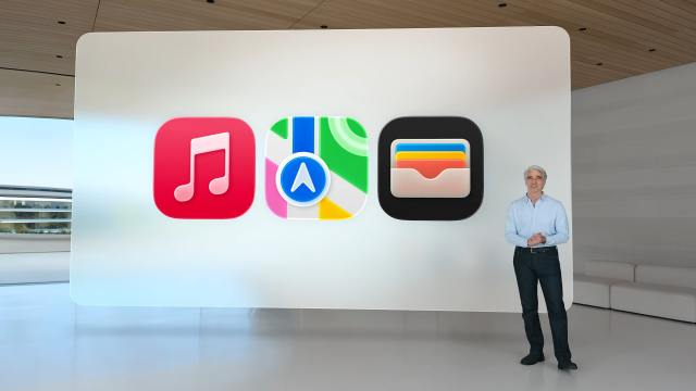 Apple's Craig Federighi introduces updates to the Apple Music, Apple Maps and Apple Wallet apps in iOS 26 at the Worldwide Developers Conference (WWDC) in June 2025.