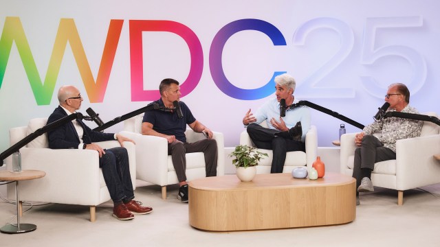 Lance Ulanoff, Mark Spoonauer, Craig Federighi, Greg Joswiak