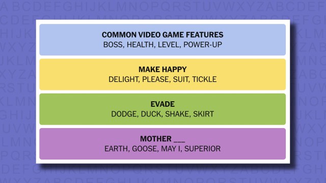 NYT Connections answers for game 700 on a purple background