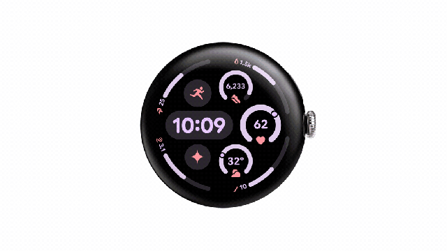 Wear OS 6 functionalities displayed on a Pixel Watch 3